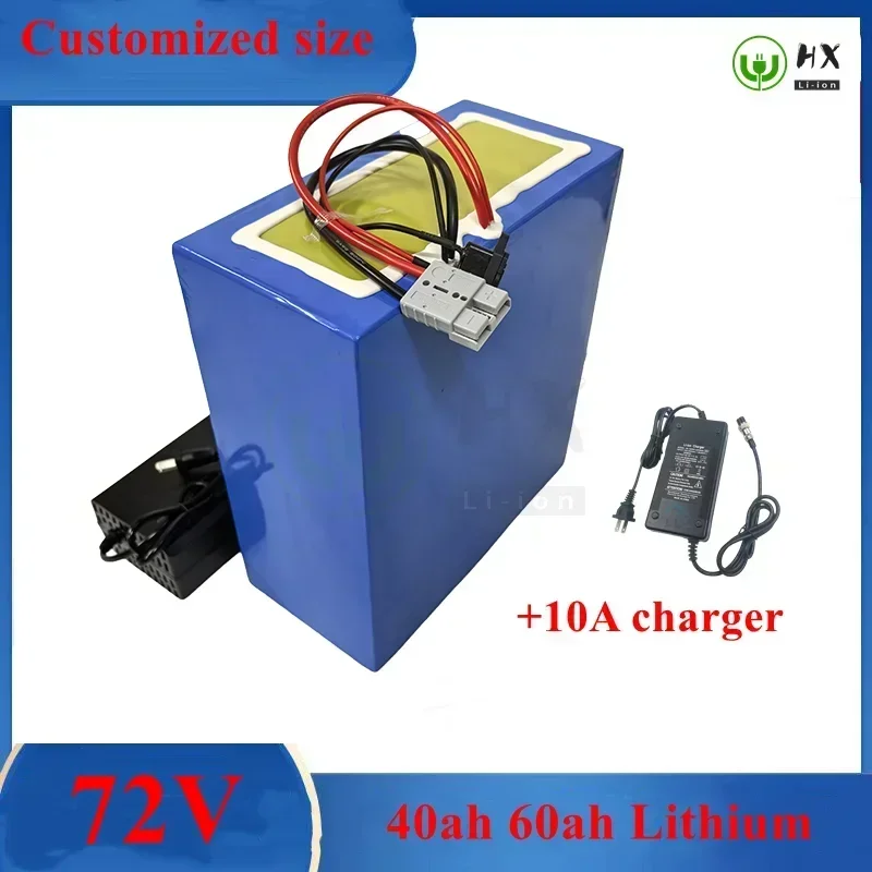 72v 40Ah 60Ah lithium ion battery pack li ion 50A 100A 150A 200A BMS 3000w 5000w 8000w 12000w scooter go cart motorcycle