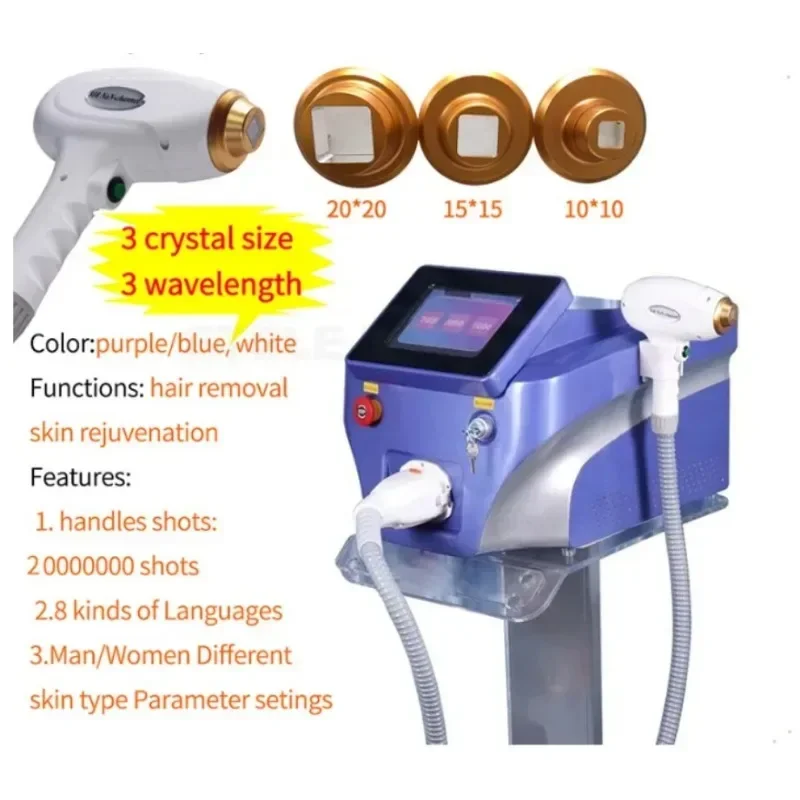 Diode Laser Hair Removal Professional Machine 2024 Top Laser Best 1200W epilator for wome cooling system beauty aesthetic