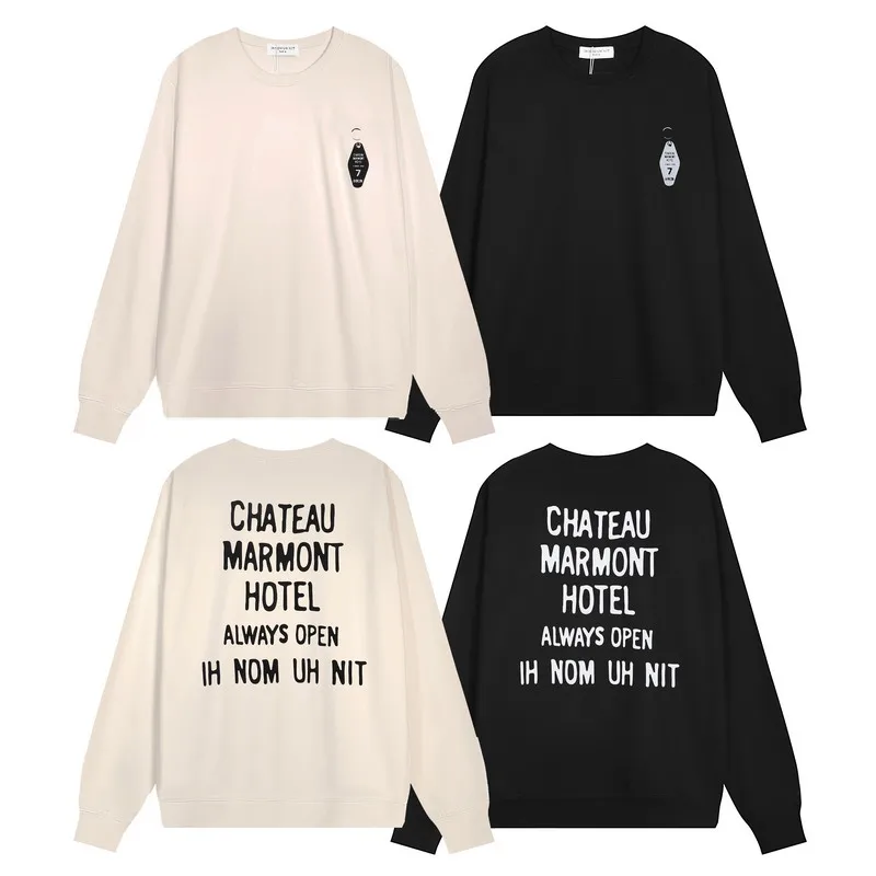 24ss Autumn Winter New IH NOM UH NIT Round Neck Hoodie High Quality Letter Printed Men's Women's Casual INUN Pullover