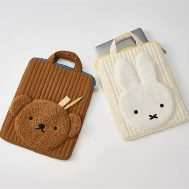 

Сумка для компьютера с мультяшным Miffy Boris Bear, милая сумка для хранения планшета, сумка для хранения ежедневного посещаемости, студенческий портативный подарок на праздник