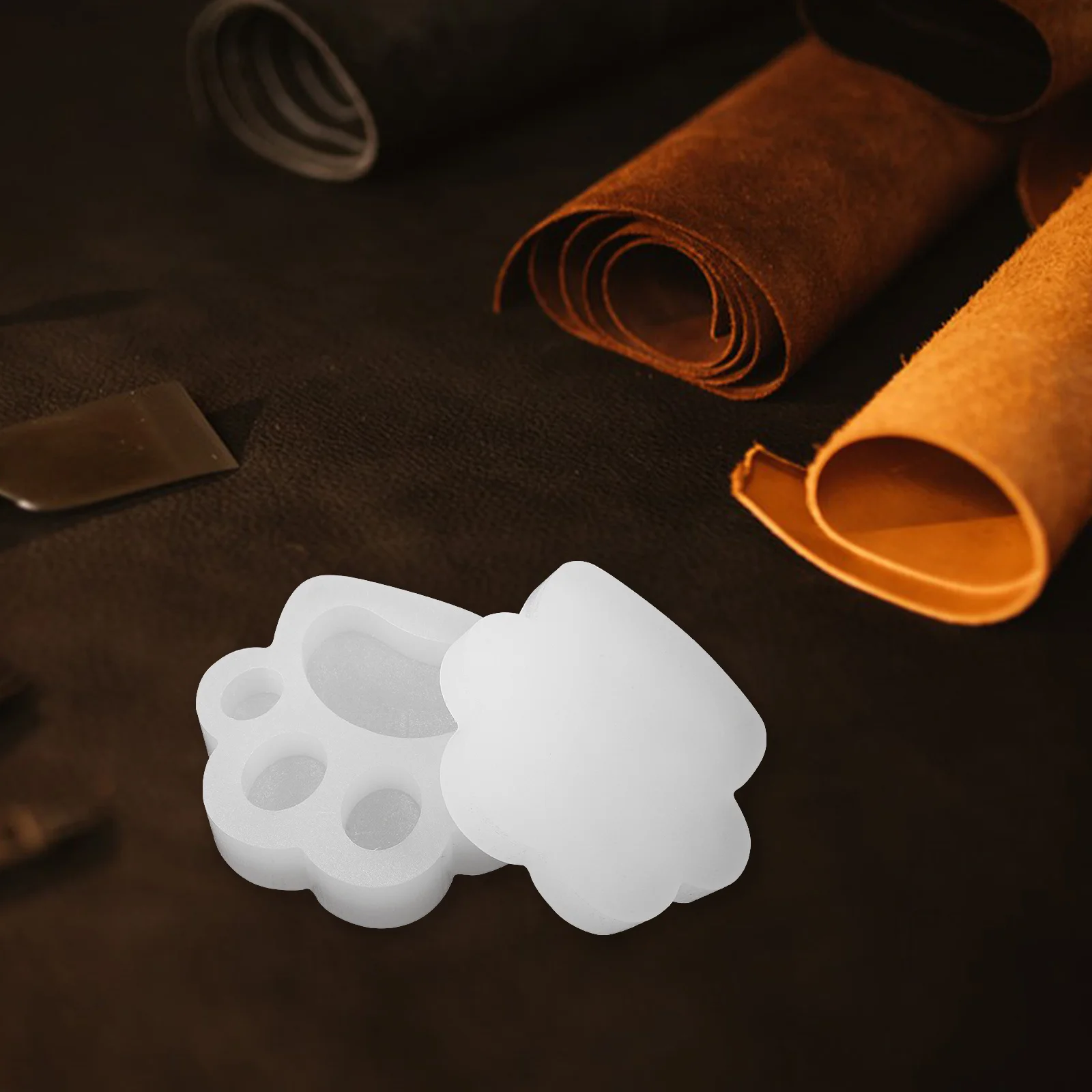 

1 Set Cat Paw Thick Resin Base For Crafting Diy Tool Strap Heads Polymer Clay Fabric Jewelry Making Accessories Diy