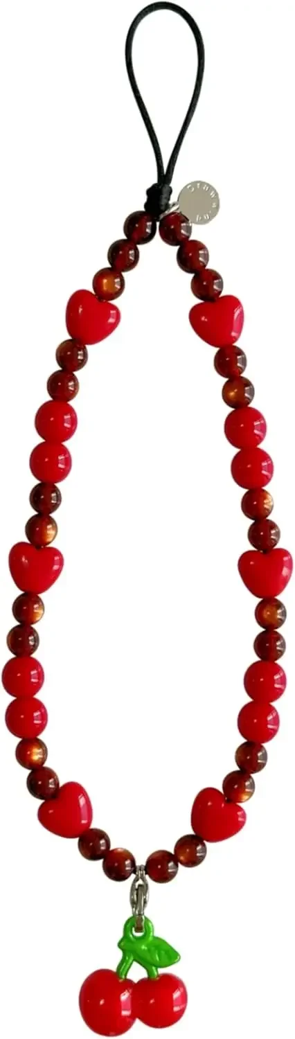 

Cute Beaded Phone Charm Wrist Strap, Handmade Accessory For Cases, Bags & Camera