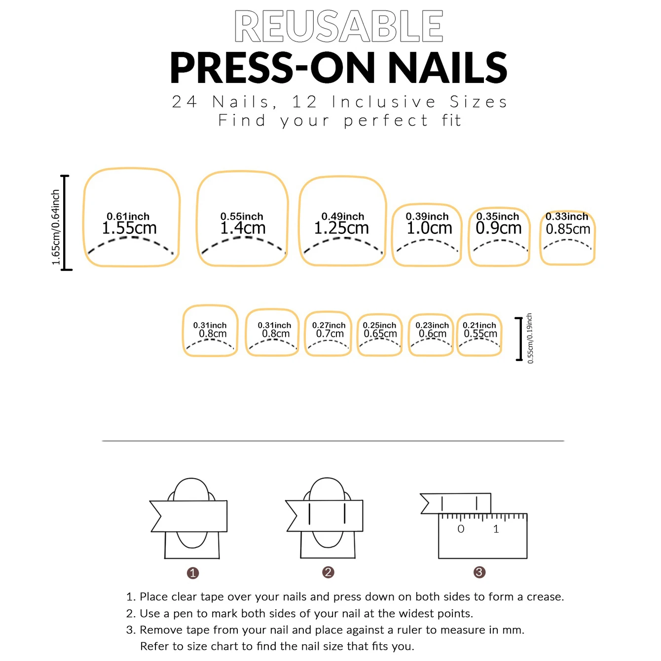 360Pcs Short Square Press On Toenails French Gradient False Toe Nails Full Cover Glossy Acrylic Fake view 4