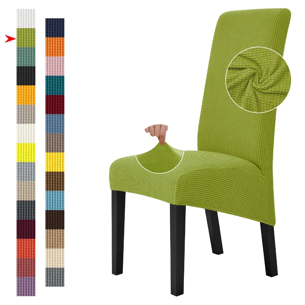 Large Size Chair Cover Dining Room Adjustable Jacquard Seat Cover for Chairs Pad Protector 2025 Home
