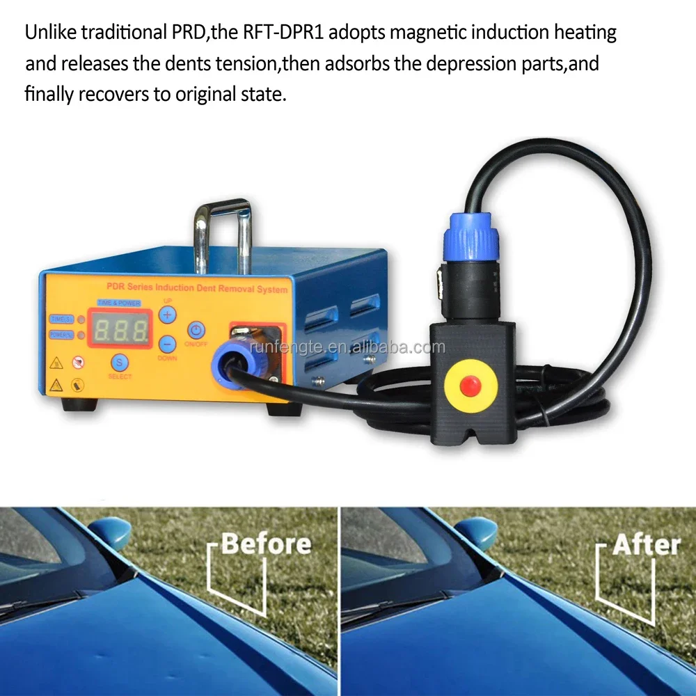 PDR Series Auto Body Dent Removal Induction Heater Car Metal Plate Dent Removal Device Portable Paintless Dent Repairing Machine