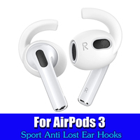 For Apple AirPods 3 Ear Hooks Covers Earphone Accessories For Air pods 3rd Generation Silicone Earhooks Grip Anti Slip Holder