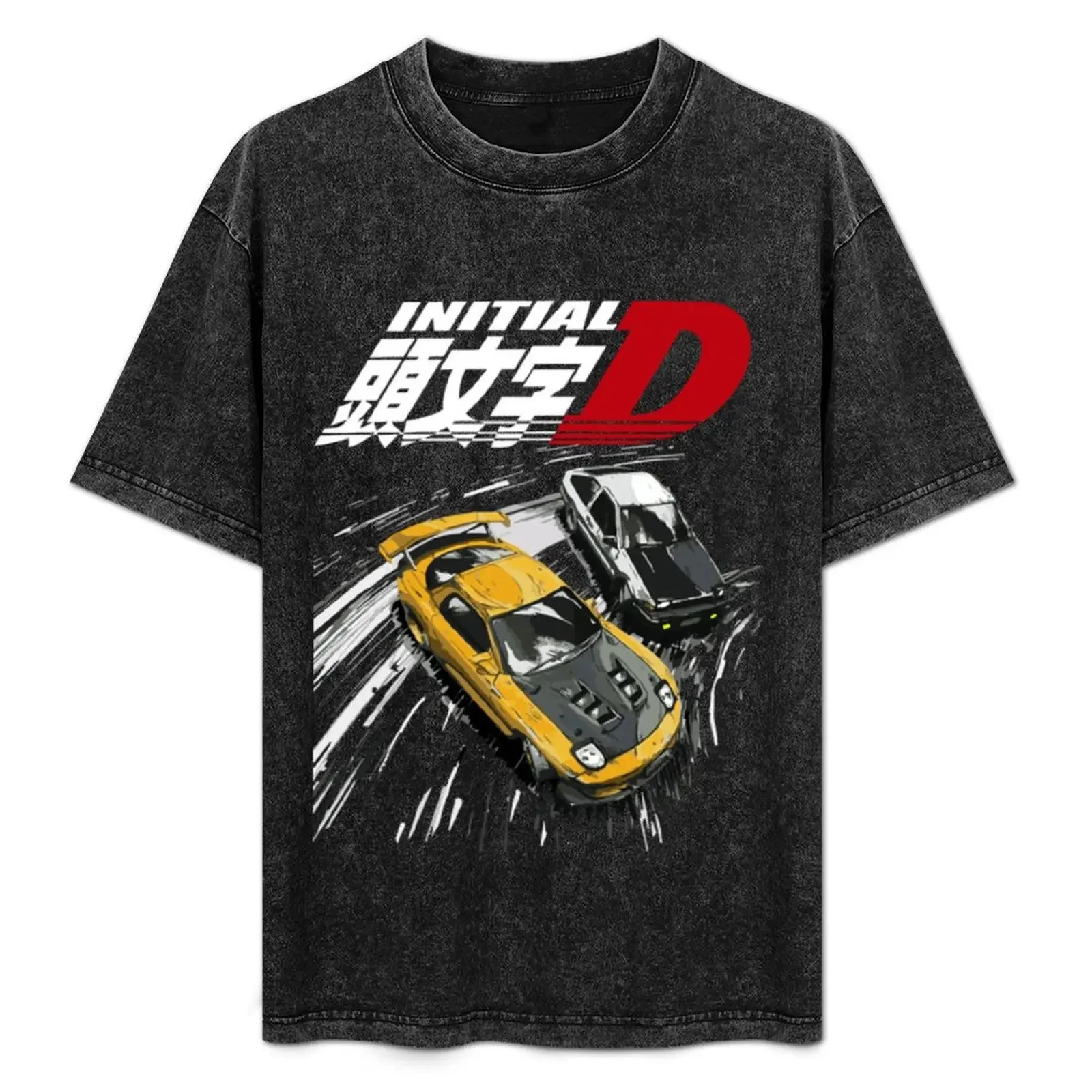 

intial D - tendem mountain drift RX7 vs AE86 T-Shirt football t shirt oversized luxury t-shirt men clothes