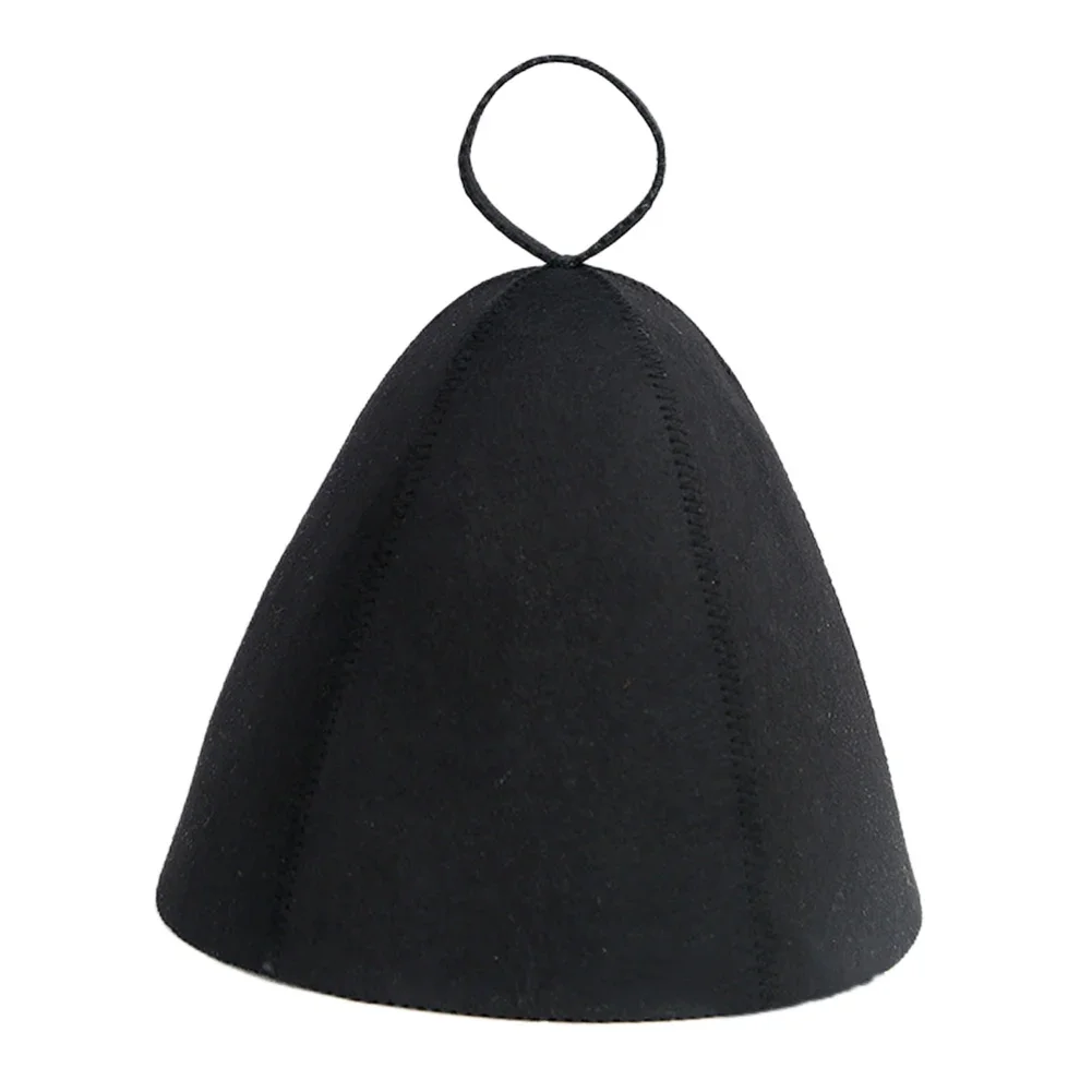 

1pcs Wool Felt Sauna Hat Hair Protection Spa Sauna Accs For Bath Protection Thicken Sauna Hat 10x9.2 Inch Skin-friendly