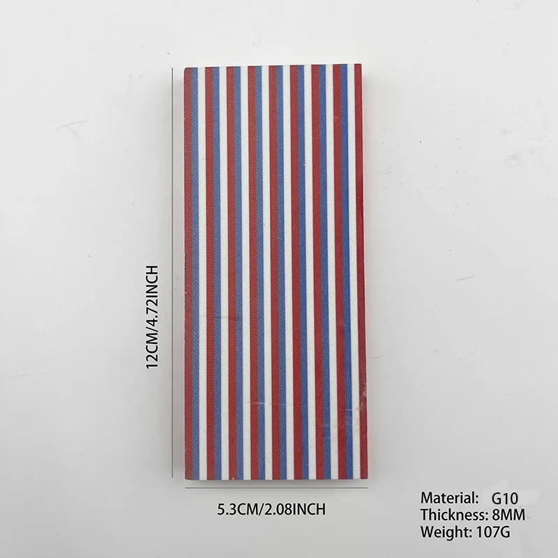 1 Piece, Fruit‑colored G10 Tool Sheet Material, Composite G10 Knife Handle Material, DIY Handmade Knife Handle Blanks