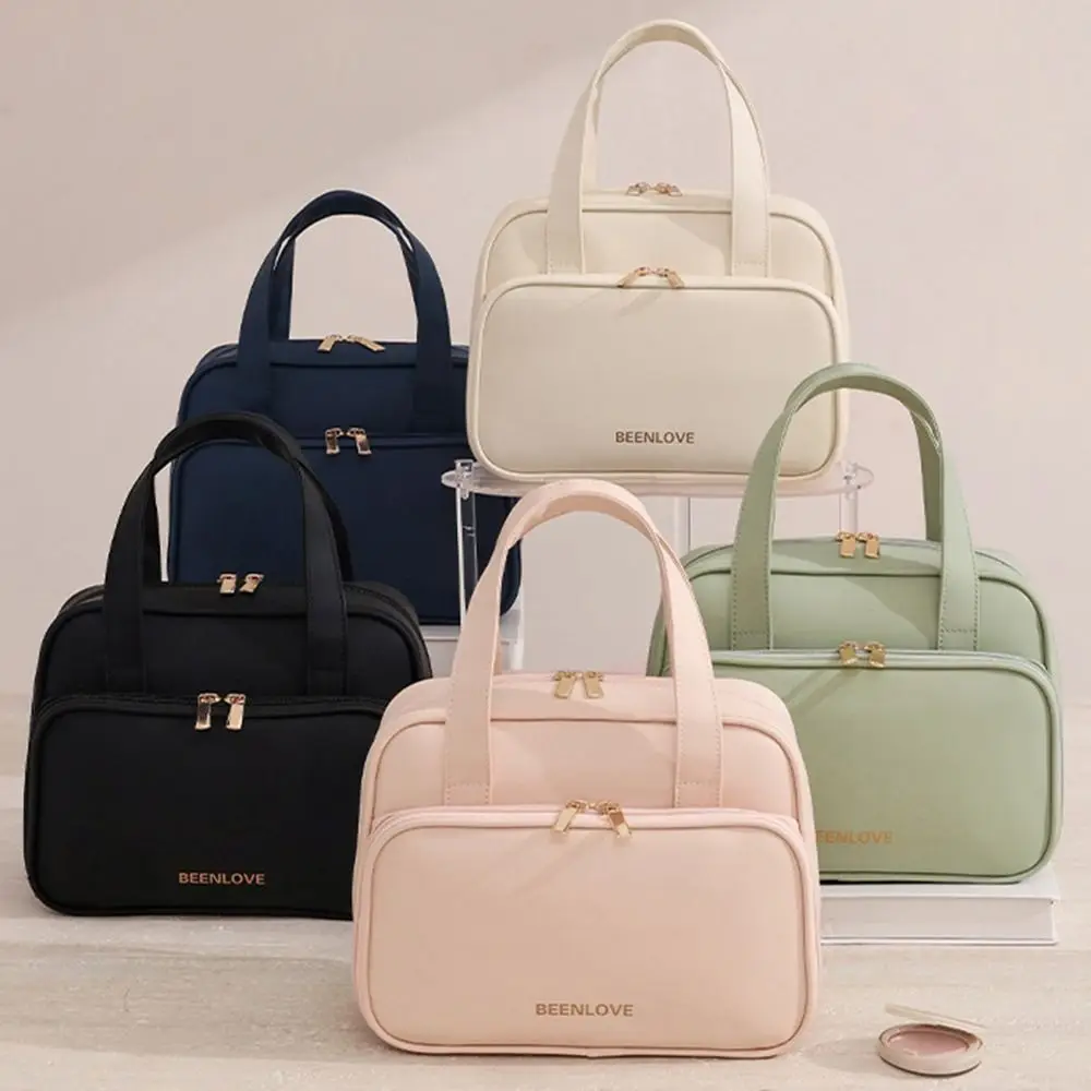 

Large Capacity Cosmetic Storage Bags Waterproof Dustproof Travel Makeup Handbag with Handle Portable Toiletries Storage Pouch