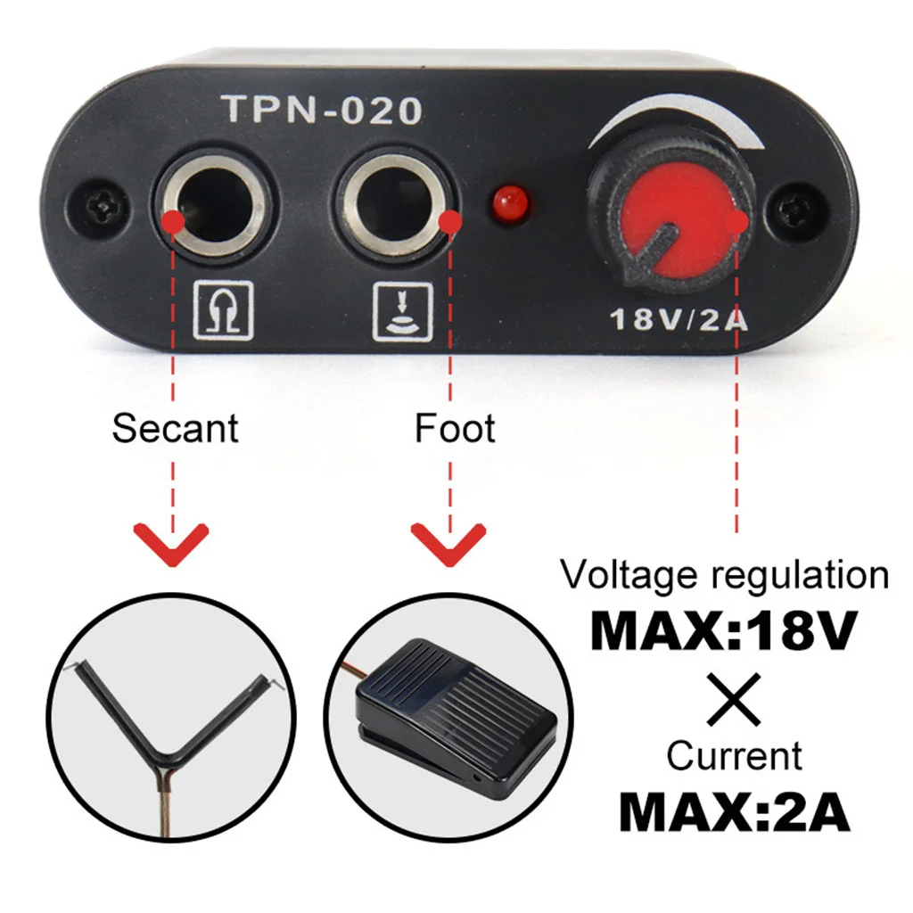Mini Power Tattoo Switch Digital LCD Tattoo Machine Power Supply for Rotary Tattoo Machine Pen