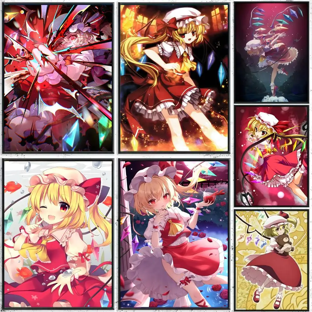 Classic Game T-Touhou Project Poster High-Quality Waterproof Wall Decal for Study, Living Room & Garage, Great Gift for Fans