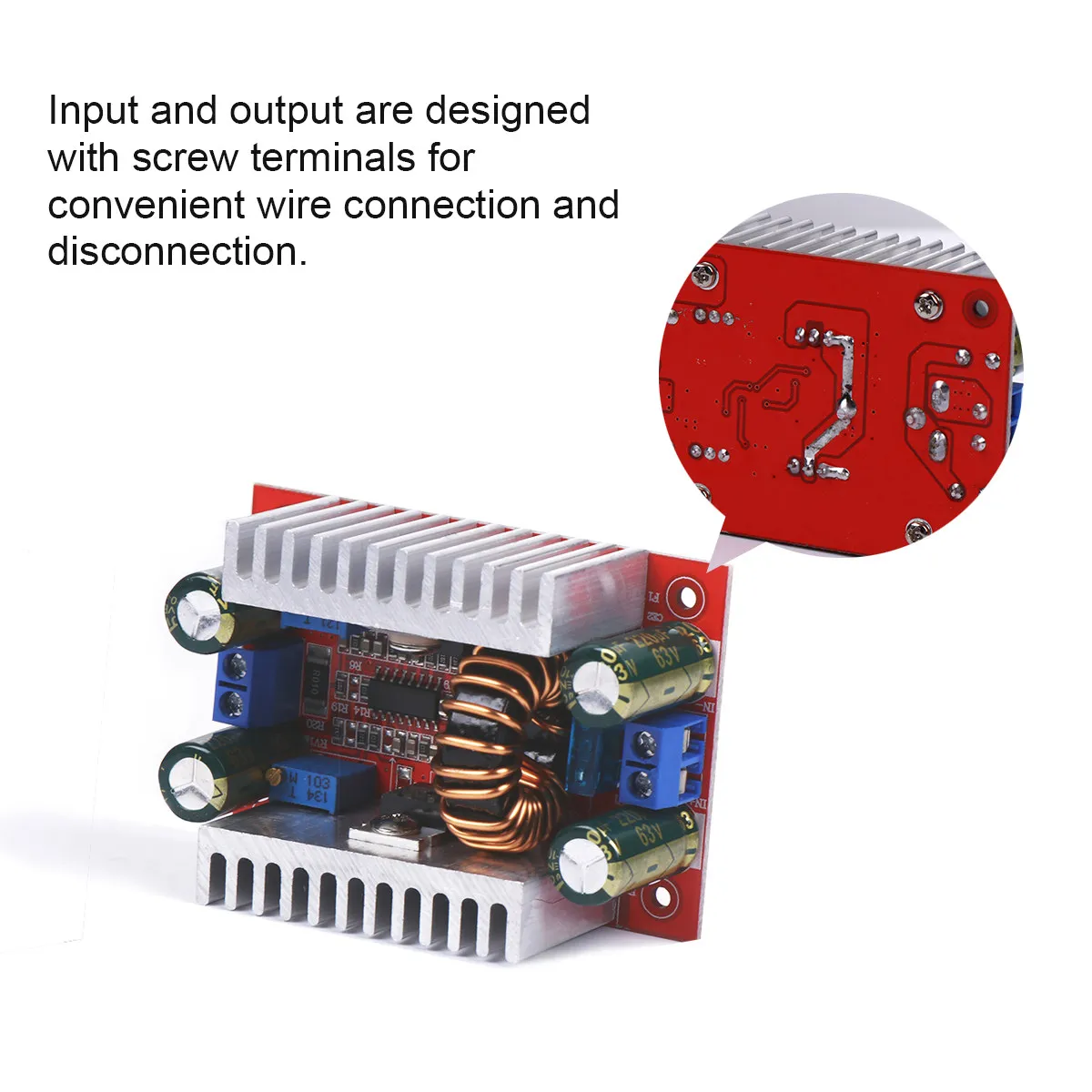 

Boost Converter Power Supply Module Dc to Dc Step-Up with Heat Sinks for LED Driver and Voltage Regulation Applications