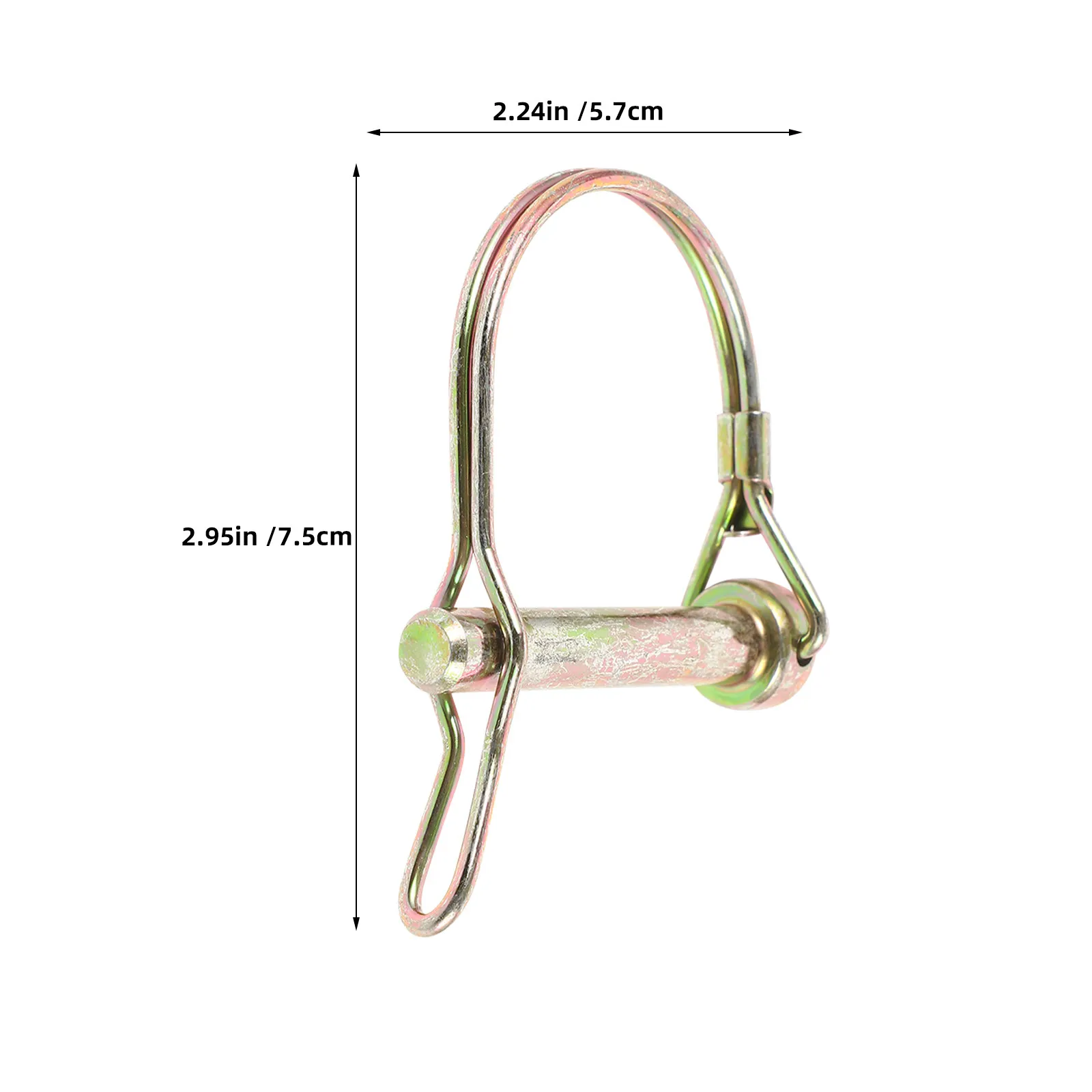 8Pcs D Shape Trailer Coupler Lock Pins Quick Release Safety Clip Fastener for Garden Tractor Equipment Garden Trailer Pin