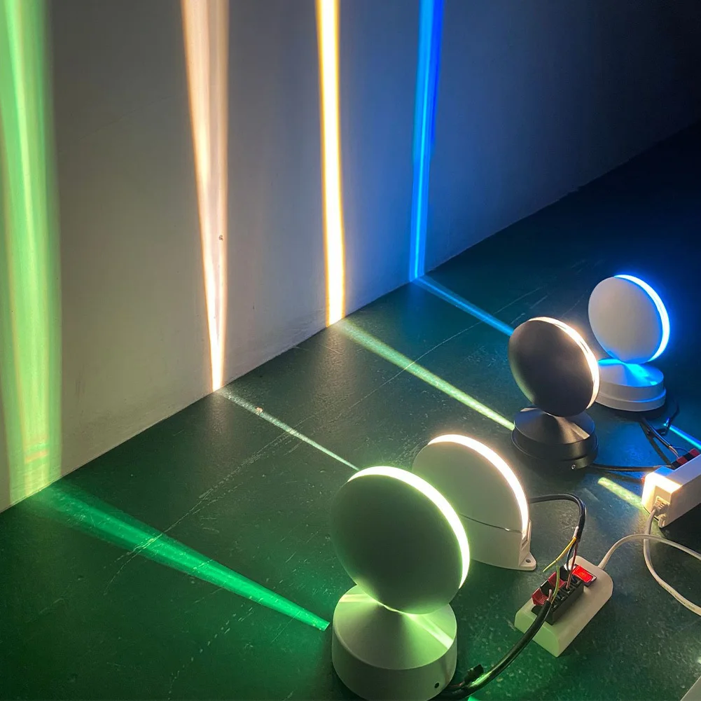 

Настенные светильники 10 Вт, RGB, с дистанционным управлением, подоконник для окна, водозащита IP65, красочная фоторамка для двери, светильник для коридора с вращением на 360 °