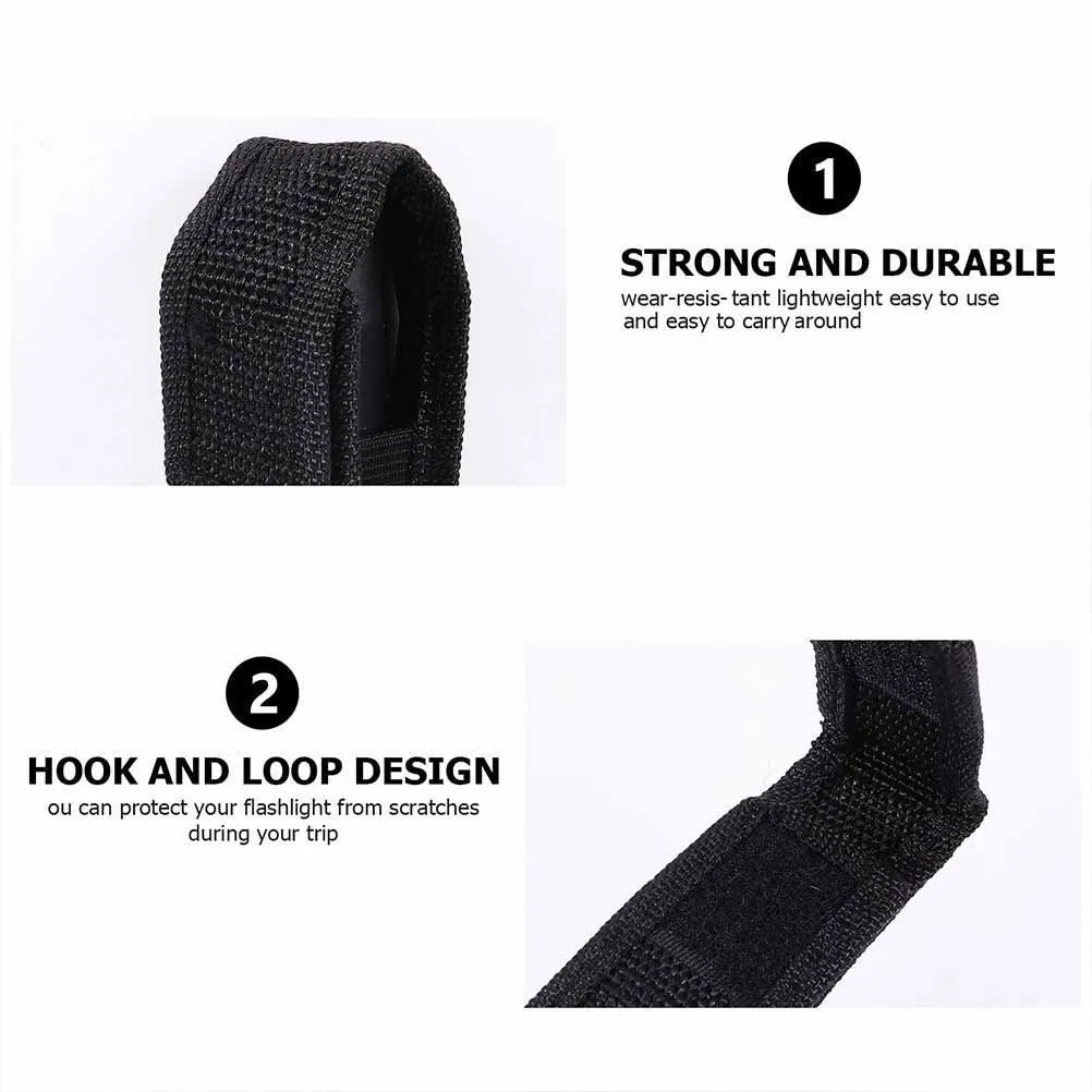 

Multipurpose Flashlight Cloth Bag Wear resistant Portable Pouch for Camping Hiking Duty Accessories Storage Container