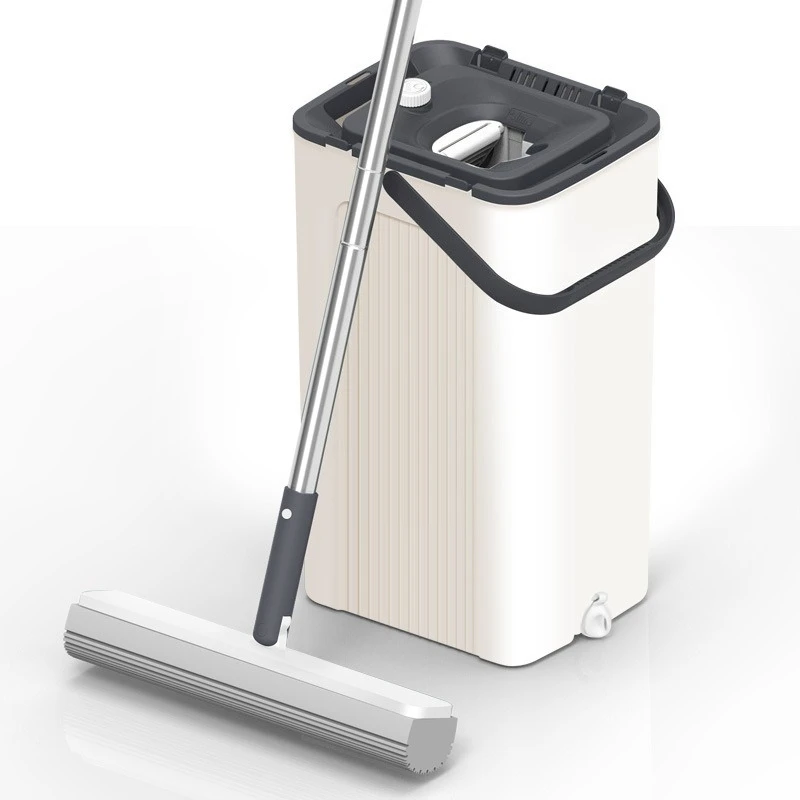 

Lazy hand wash mop bucket set scratch sponge mop