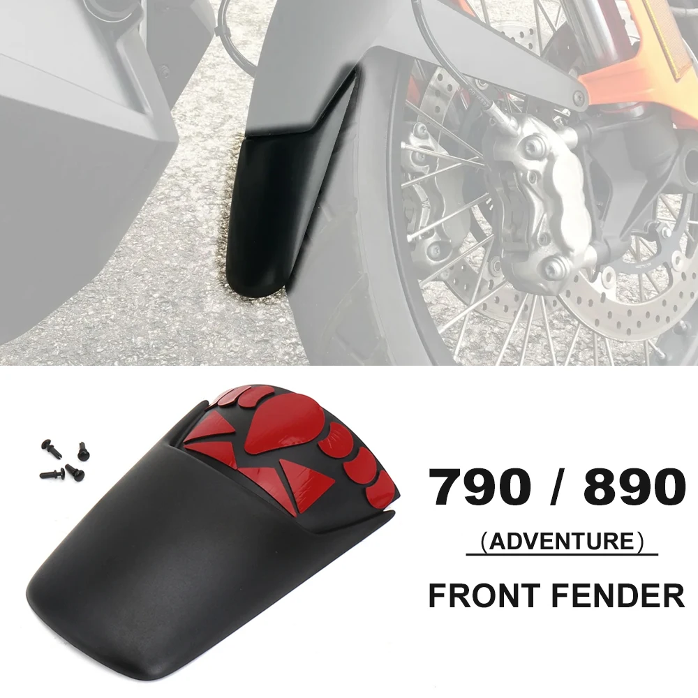 

For 790 Adventure Adv 2019- 890 ADVENTURE ADV 2021- New Motorcycle Accessories Mudguards Front Fender Splash Guard Extension