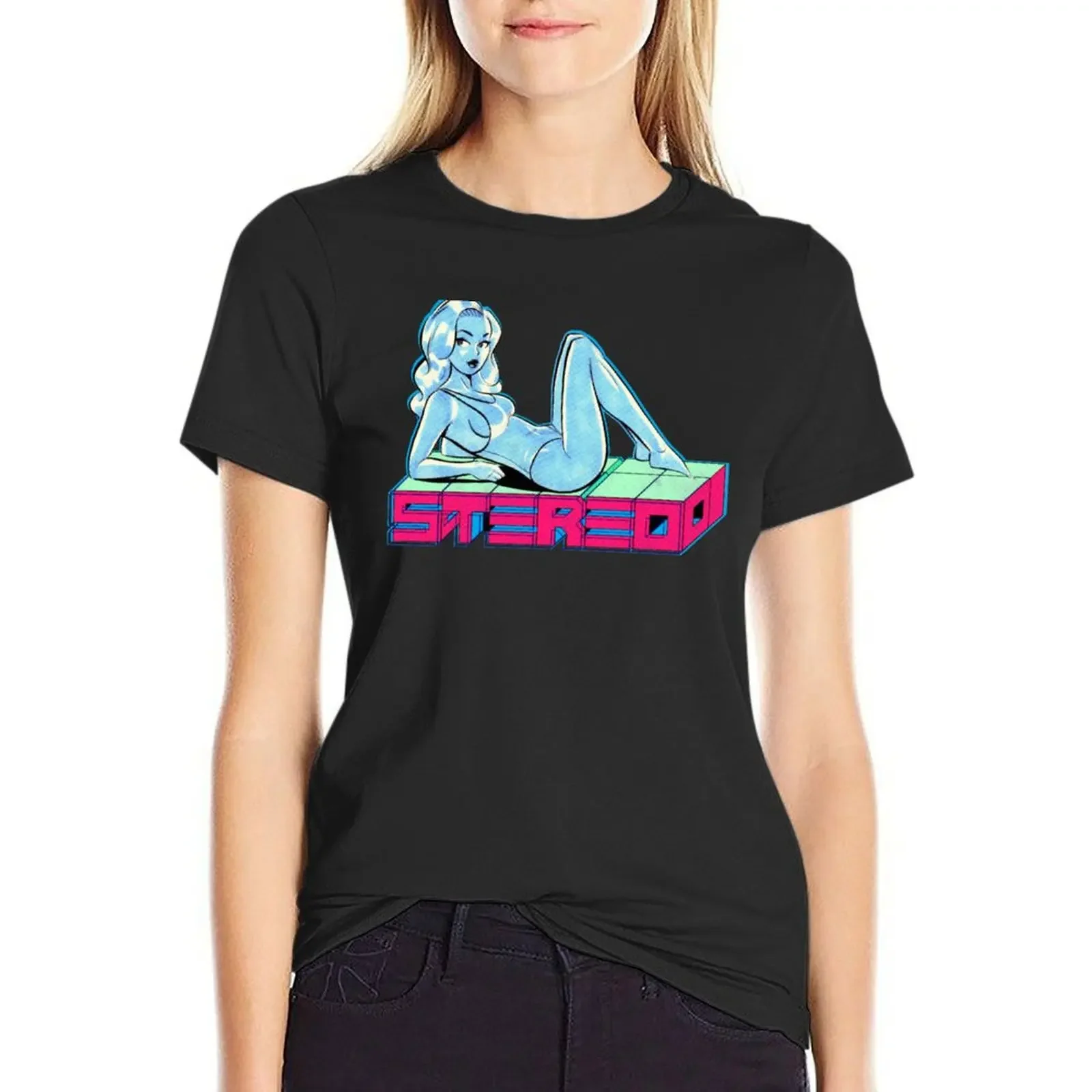 

Stereo Vol. 2. T-Shirt funnys quick-drying Female clothing vintage clothes white t-shirt dress for Women sexy