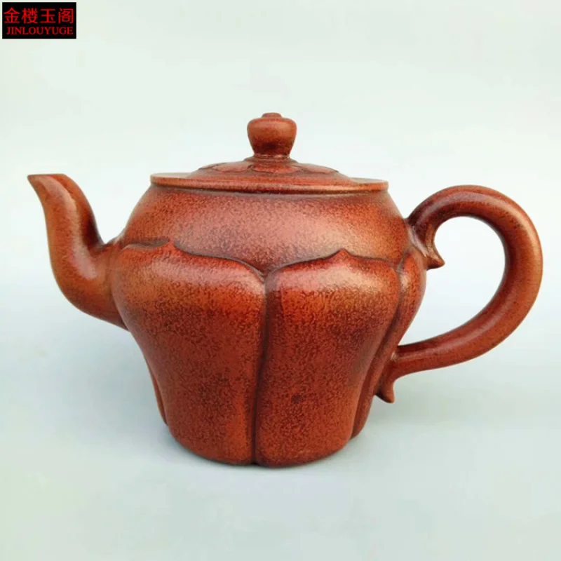 

Factory Price Supply Wholesale Yixing Famous Teaware Handcrafted Antique Style Purple Clay Teapot Raw Ore Red Clay Purple Clay T