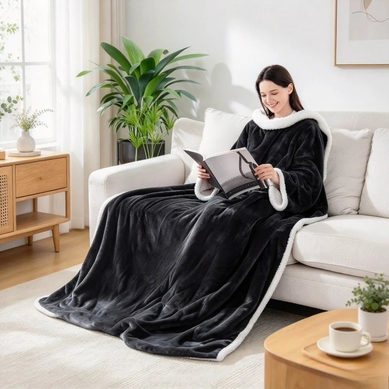 Electric Throw Blanket Heated Wearable Poncho Office Wrap Single Warming Shawl Portable Winter Couch Home Travel Sets Prime Kits
