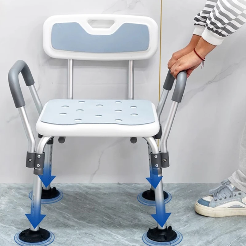 Special Elderly People Bathroom Chairs Shower Balcony Minimalist Floor Bathroom Chairs Modern White Perchero Pared Furniture