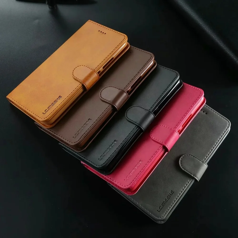 Leather Wallet Case Voor Xiaomi Poco F3 M3 X3 Nfc Redmi A1 Note 10 9 Pro 9S 8T 7 5 4X Flip Cover 10C 9 9T 8 7A 6 6A 5 Plus Mi A2