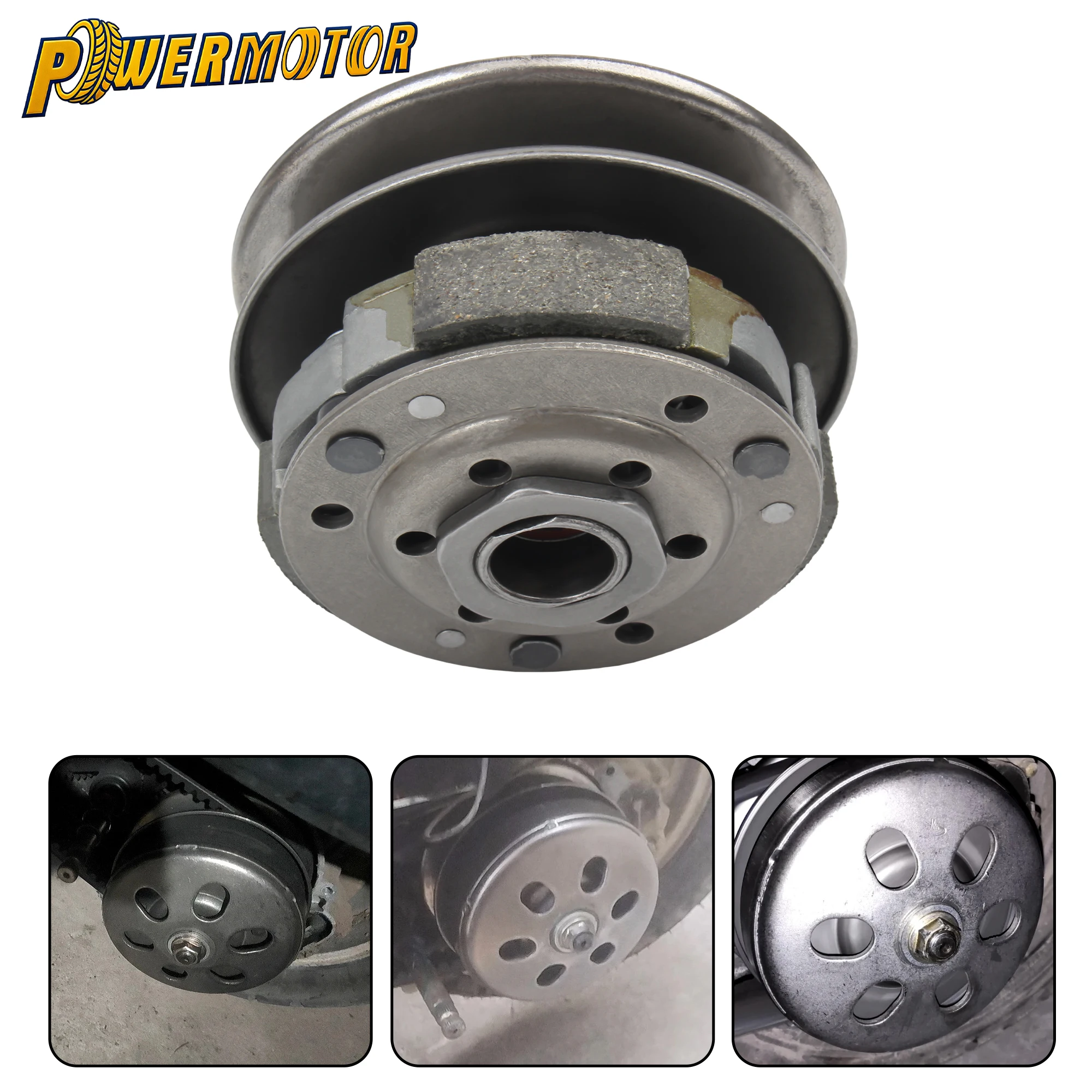 

Belt Pulley Driven Complete Clutch Assembly for 50cc GY6 QMB139 Engine Drive Clutch Scooter Go Kart Moped ATV Off-Road