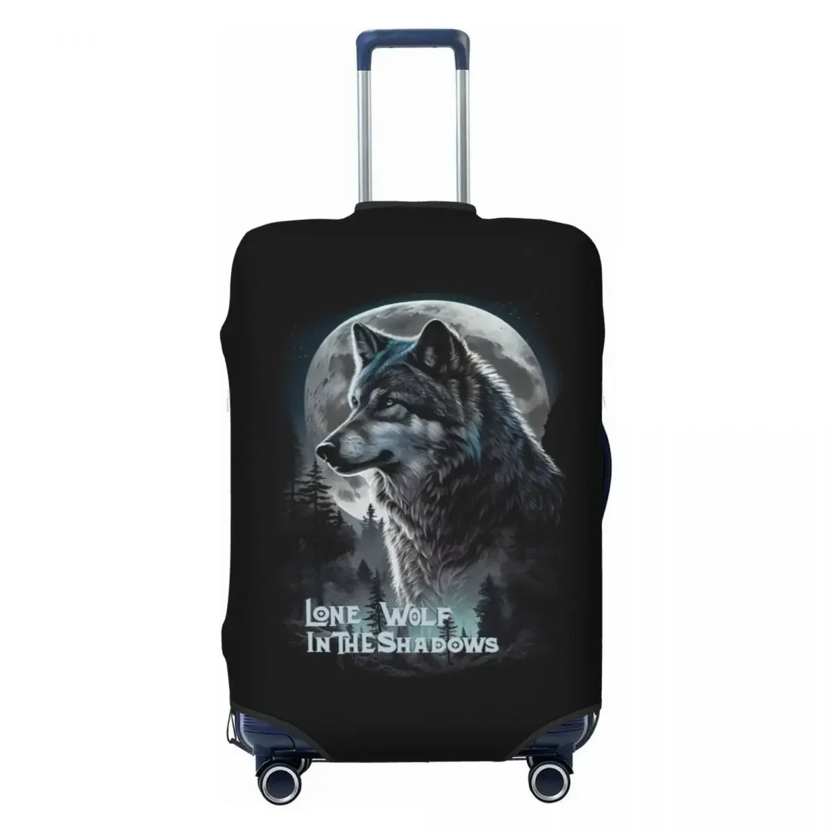 Juste de bagage loup animal personnalisée, housses de protection de valise, trempées, mode, 18-32"