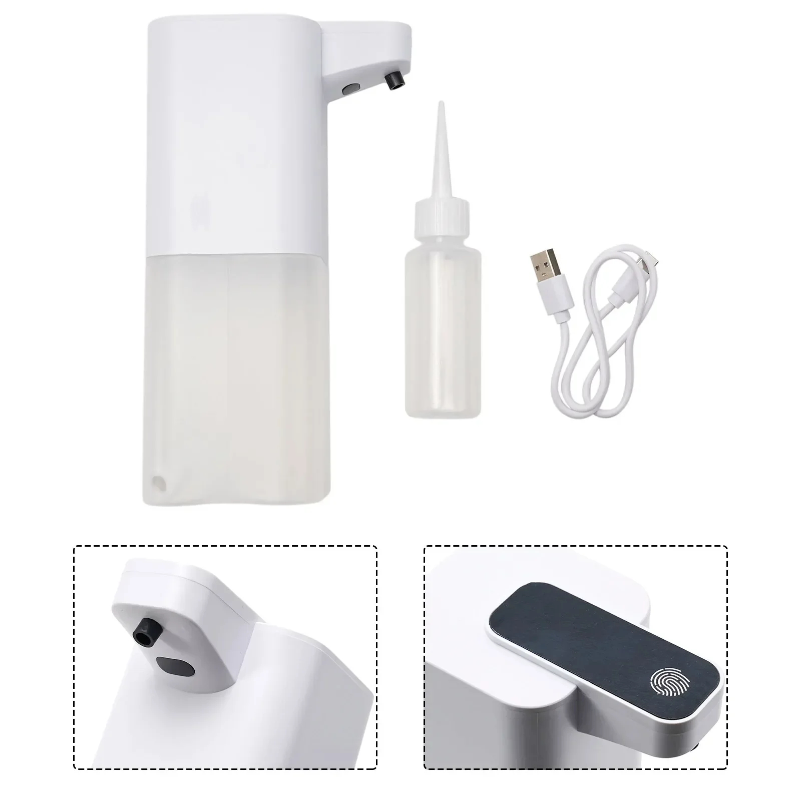 400ml USB Automatic Foam Soap Dispenser Infrared Motion Sensor Touchless Home Garden Bath Soap Dishes Dispensers