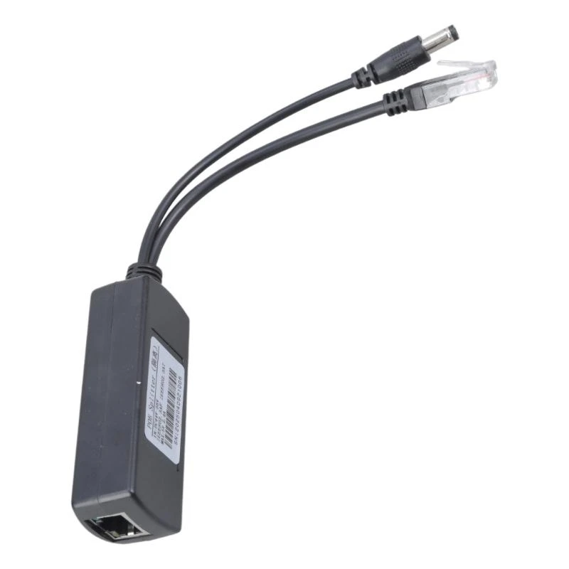 Y1UB POE Splitter 48V To 5V MicroUSB Type C DC5.5x2.1mm DC3.5x1.35mm Interface Power Supply Adapter Cable for IP Camera