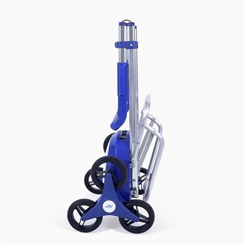 عربة التسوق الكهربائية، حقيبة تسوق قابلة للطي مع عجلات، سعة كبيرة، عربة تسلق السلالم الكهربائية الصامتة