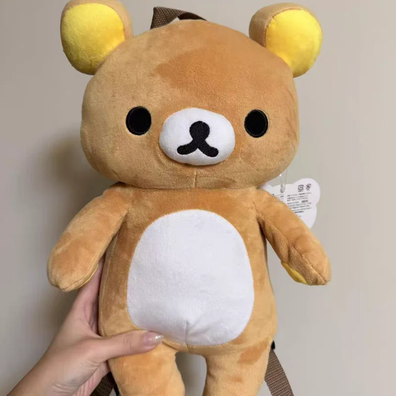 34Cm Authentic Product with Tag Rilakkuma Korilakkuma Soft Plush Filling Doll Backpack Outdoor Travel Use Friend's Birthday Gift