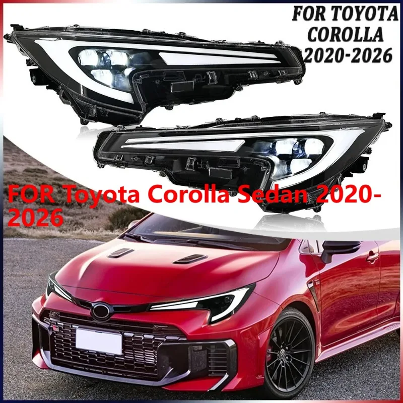 

Для Toyota Corolla Sedan 2020-2026, 1 комплект светодиодных фар с анимационной функцией
