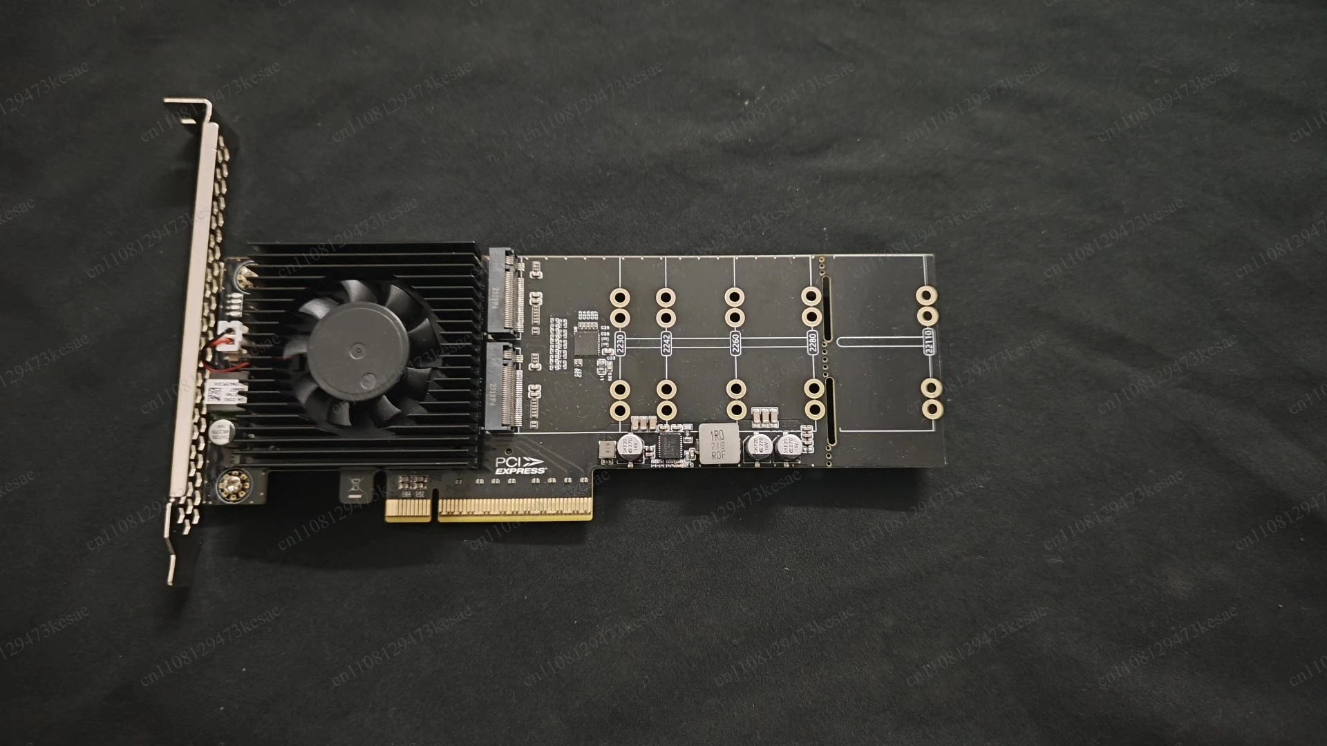 for Brand New Broadcom PEX88024 M.2 NVMe to 4 Port PCIe Splitter Bifurcation Expansion Card 4x M.2 Adapter