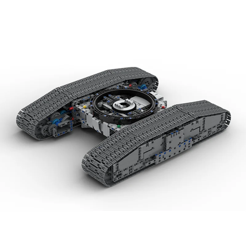 Moc Building Bricks Crawler Crane Chassis Model Building Technology Engineering Vehicle Model Blocks Construstion Toy Gifts