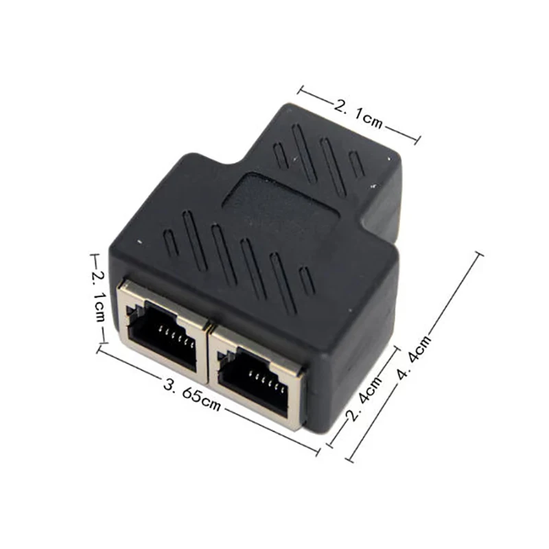 6-Pin Mobile Radio Mic Extension Cable RJ45 1-to-2 Splitter for Yaesu FT-7900R/1907R/6000R/300DR Car radio handheld microphone