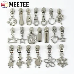 5/10/20Pcs 5# Silver Zipper Slider For Nylon Zips Bag Purse Zippers Head Repair Kits DIY Garment Sewing Replacement Accessories
