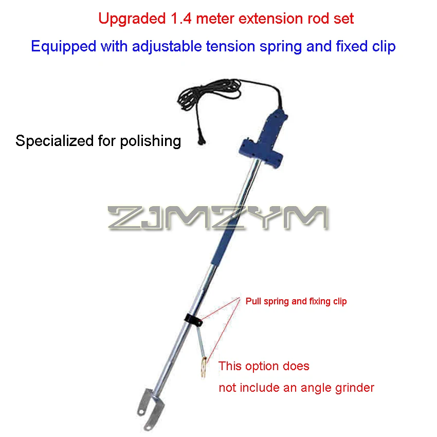 Imagem -06 - Haste de Extensão Estendida Suporte de Moagem Estendido Polimento e Suporte de Moagem Braço Longo Pólo 1.4m 1.6m Atualizado