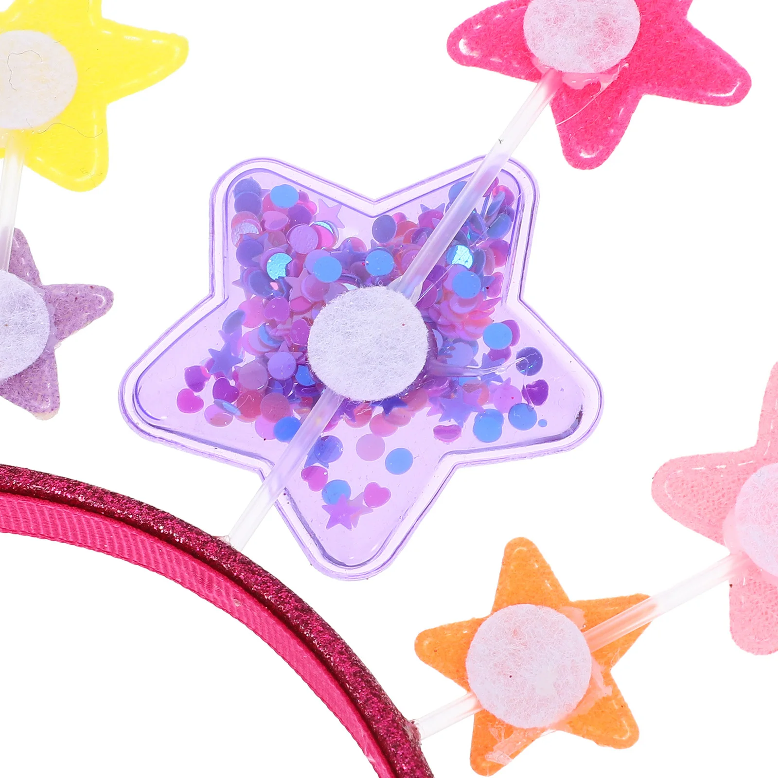 

Star Headband For Women Shiny Pointed Decorative Bride Hair Band Wedding Party Birthday Headpiece Plastic Hair Accessories