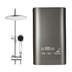 380V 24KW 3 Phase Tankless Electric Water Heater Whole House Instant Hot Water Large Flow Fast Heating Constant Temperature