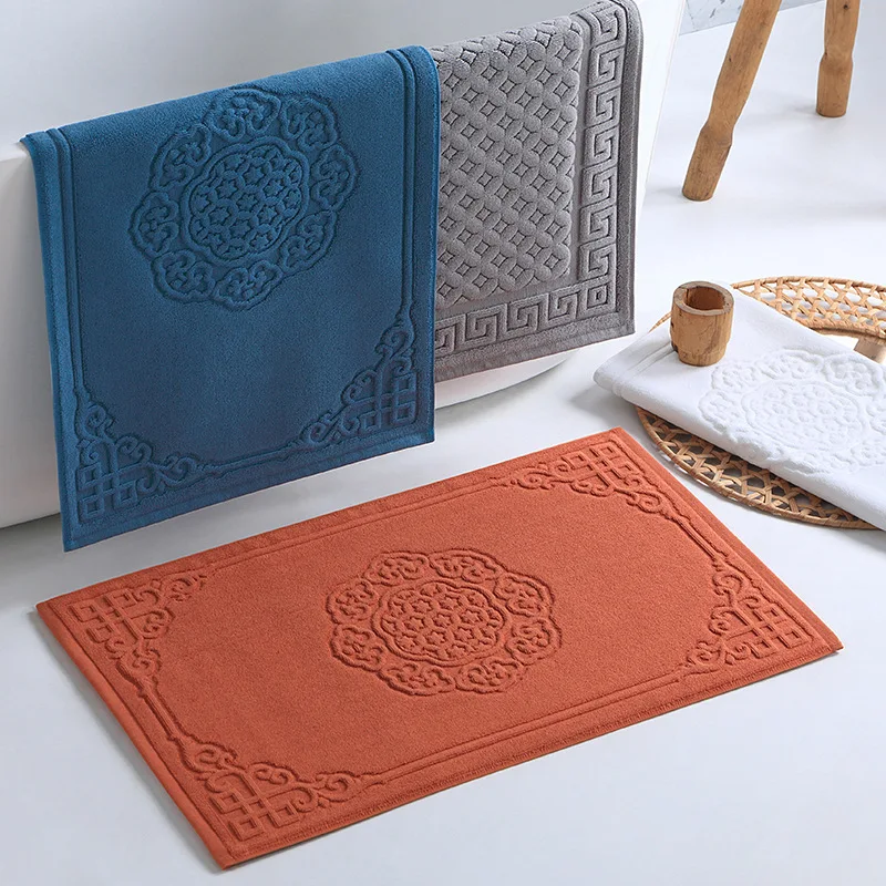 

Bathroom Cotton Floor Mats Christmas Gift Luxury Bathmats Bathtub Shower Sink Floor Towels Perfect for House Bath Hotels Spa