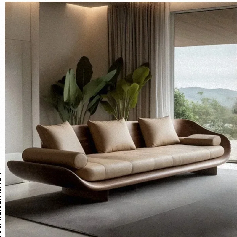 Designer 3 Seater Living Room Sofas Brown Quality Reading Luxury Lazy Sofa Lounge Cloud Oversized Couch Wohnzimmer Furniture