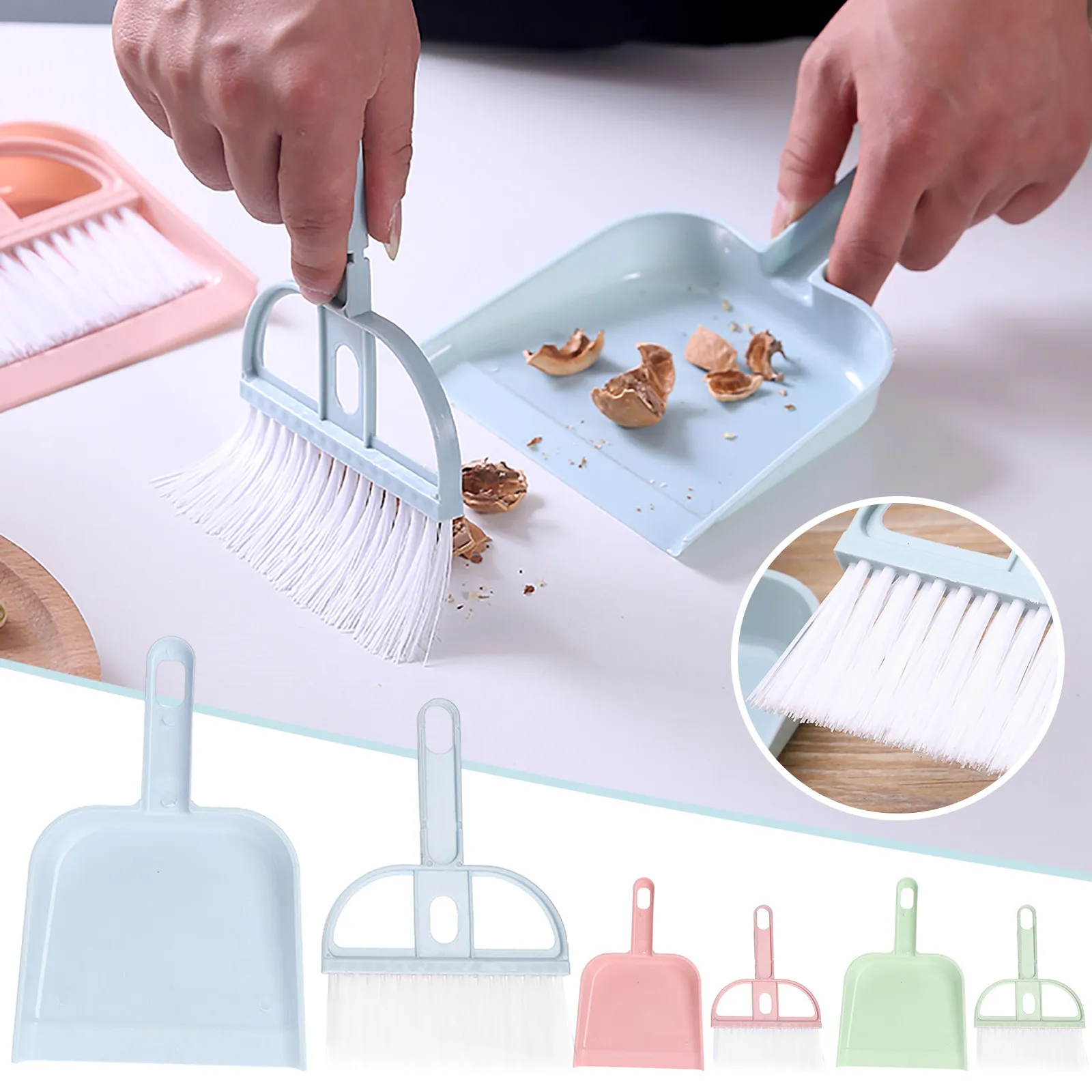 Mini Cleaning Brush Smalhovel Table Household  Tools Broomsl Broom Dustpans Set Desktop Sweeper Garbage  S