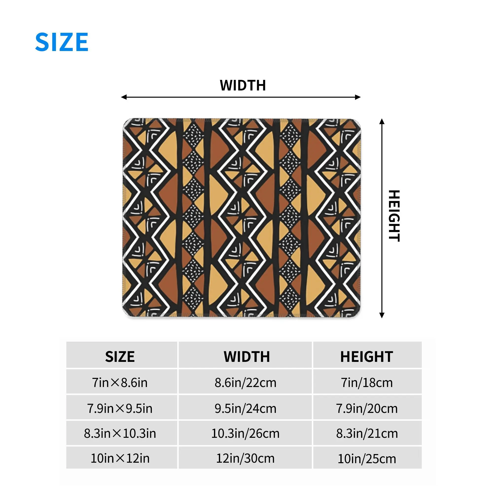 아프리카 진흙 천 말리 마우스 패드 컴퓨터 키보드 마우스 매트 게임용 PC 노트북 책상 매트 사무용품 테이블 매트
