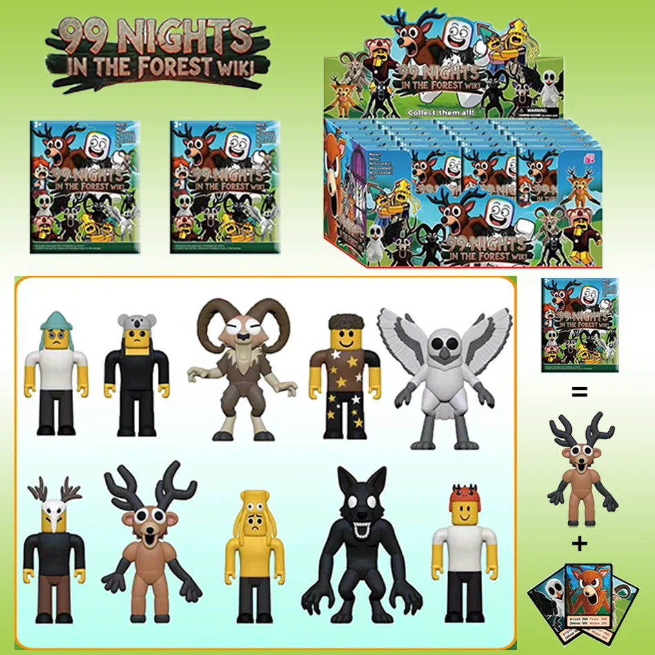 

НОВЫЙ 24 шт., новинка 99 ночей в лесу, олень, сова, козьего плеера, главный герой, персонаж монстра, набор моделей, собранная фигурка, игрушки, подарки
