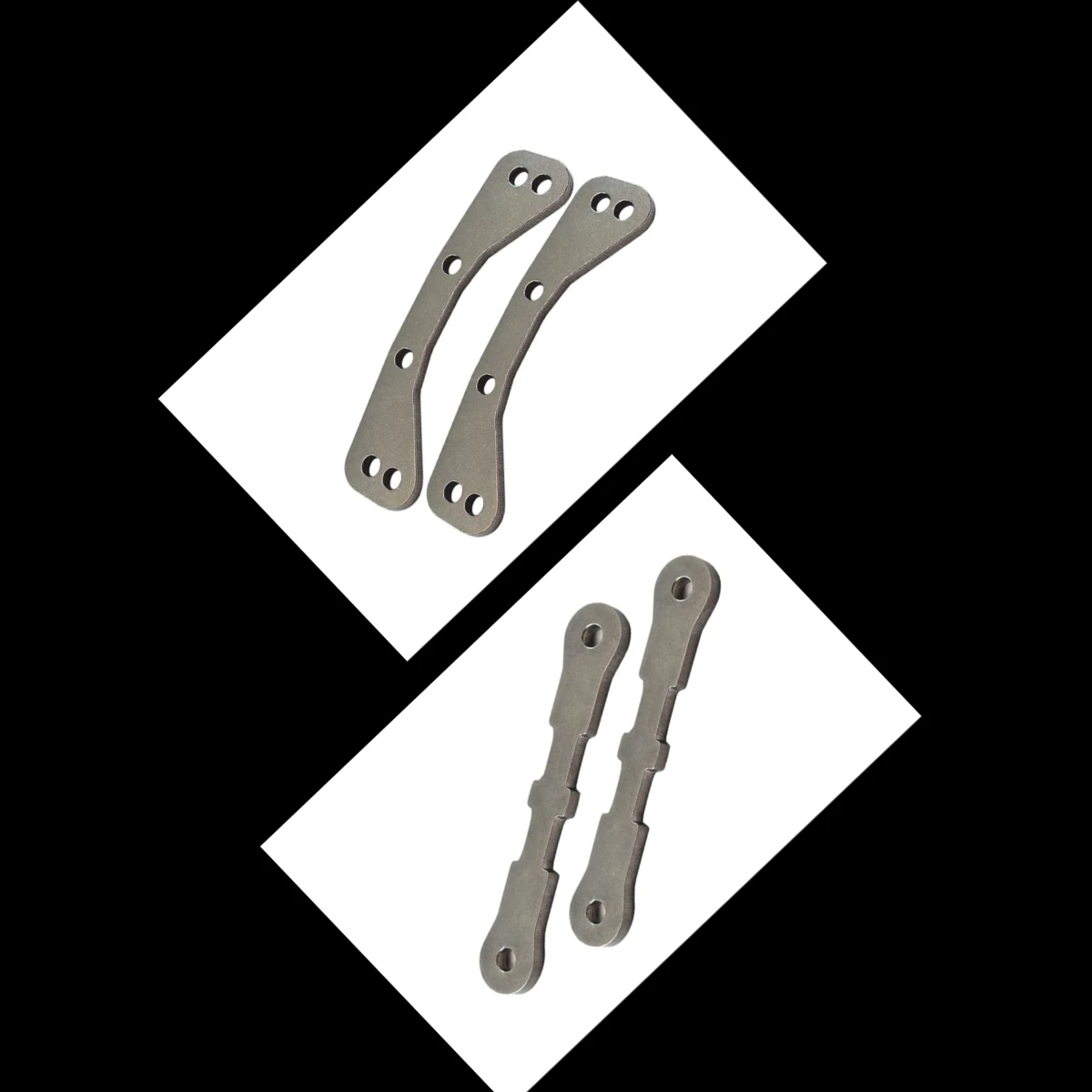 GPM STAINLESS STEEL FRONT/REAR UPPER LOWER BULKHEAD TIE BAR TRAXXAS 1/6 Funco Pro 2WD Sand Car 8S