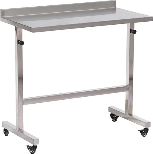 

Vet Clinic use Medical Instrument table stainless steel instrument trolley vet operating table pet bed for veterinary surgery