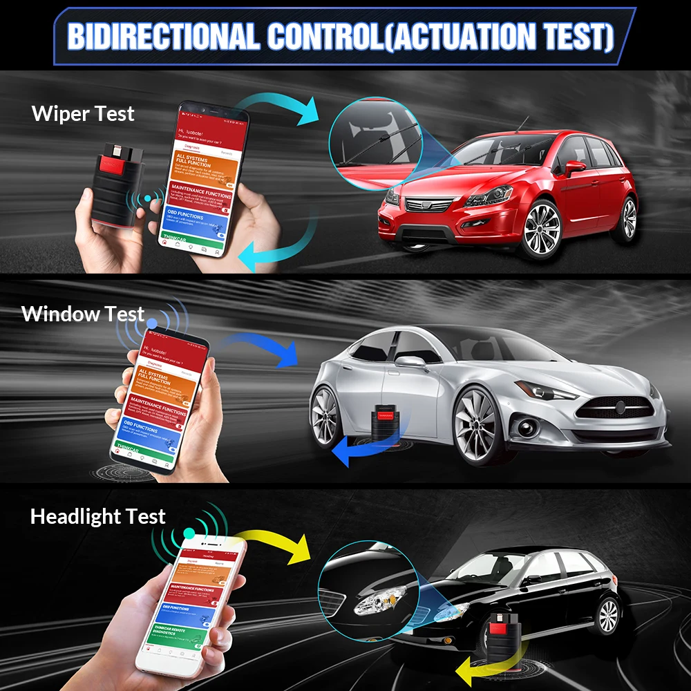 2024 Thinkcar Thinkdiag New Version OBD2 Scanner PK Thinkdiag Mini DBSCAR5 GOLO1 Code Reader Update Free 1 Year Android Ios