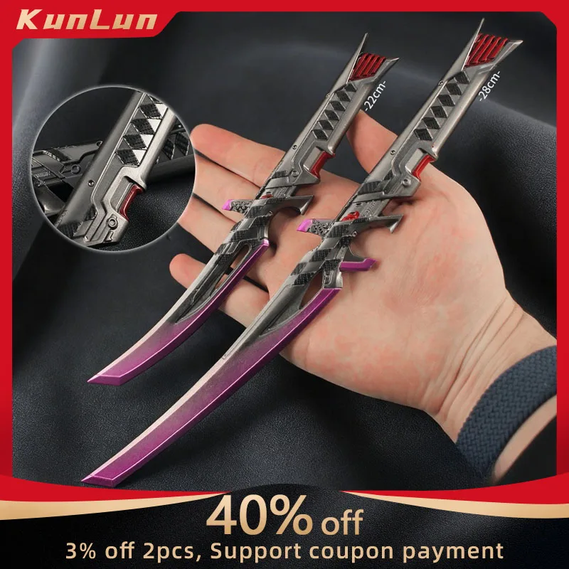 

APEX Legends Game Peripherals Fatal Duet Blade Set Model Long Sword Collectible Desk Ornaments Creative Birthday Gifts Boy Toy